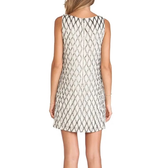 Alice + Olivia Stone Gunmetal Dress 12 $597 - Picture 3 of 8